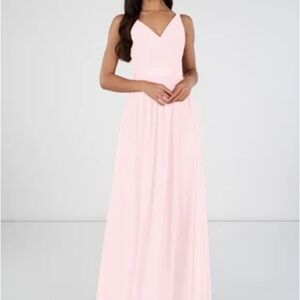 Azazie Leanna Blush Pink Formal Dress
